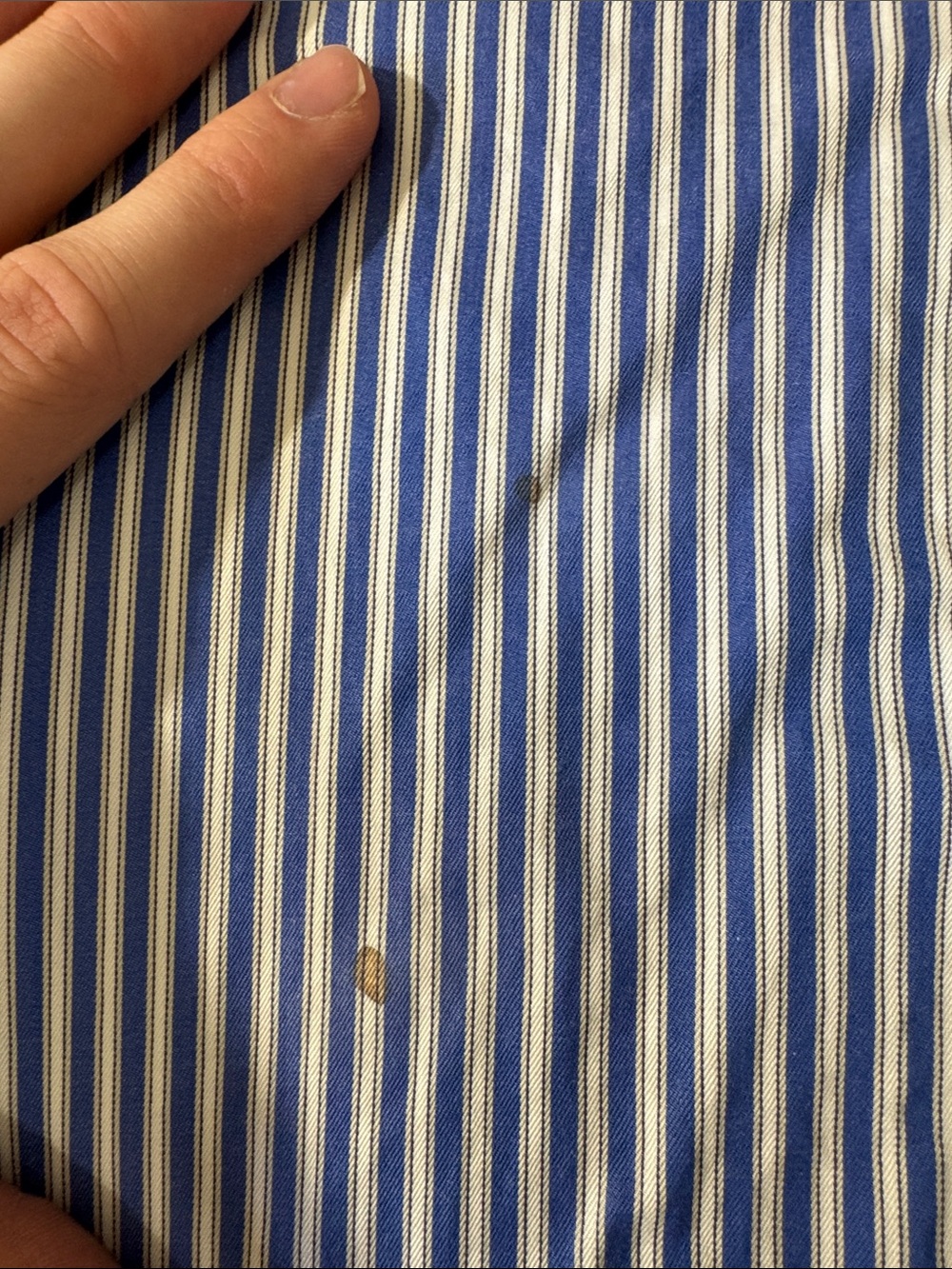 Ermenegildo Zegna mens 2XL XXL blue stripe button up casual shirt - Picture 5 of 6